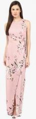 Harpa Pink Printed Maxi Dress women