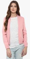 Harpa Pink Solid Winter Jacket women