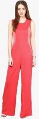 Harpa Red Solid Jumpsuit women