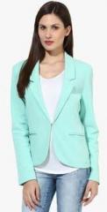 Harpa Turquoise Solid Winter Jacket women