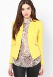 Harpa Yellow Solid Jacket Women