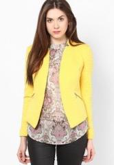 Harpa Yellow Solid Jacket women