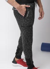 Harvard Black & White Textured Joggers men