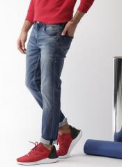 Harvard Blue Slim Fit Mid Rise Clean Look Jeans men