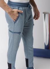 Harvard Blue Textured Joggers men