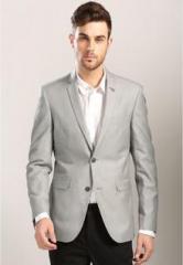 Harvard Grey Solid Blazer men