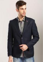 Harvard Navy Blue Solid Blazer men