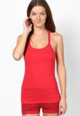 Heart 2 Heart Red Crossback Spagetti Strap Camisole women