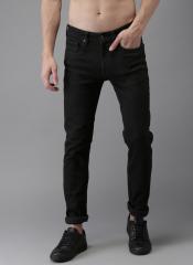 Here&now Black Mid Rise Slim Fit Jeans men