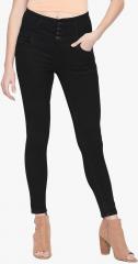 High Star Black High Rise Slim Fit Jeans women