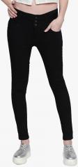 High Star Black Slim Fit High Rise Jeans women