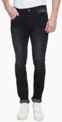 High Star Black Washed Slim Fit Jeans men