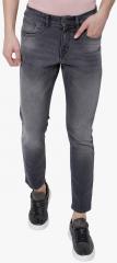 Highlander Dark Grey Washed Skinny Fit Jeans men