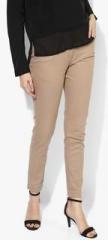 Honey By Pantaloons Beige Solid Slim Fit Chinos women