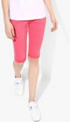 Honey By Pantaloons Pink Printed Capri women