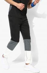 Hrx By Hrithik Roshan Black & Grey Colourblocked Joggers men