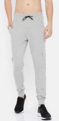 Hrx By Hrithik Roshan Grey Melange Solid Slim Fit Athleisure Joggers men