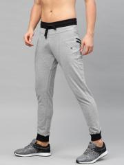 Hrx By Hrithik Roshan HRX Active by Hrithik Roshan Grey Melange Solid Joggers men