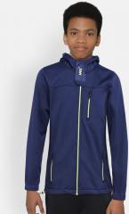 Hrx By Hrithik Roshan Navy Blue Solid Sporty Jacket boys