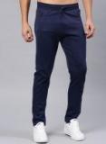 Hrx By Hrithik Roshan Navy Blue Solid Track Pants Men