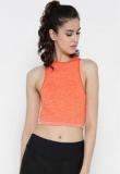 Hrx By Hrithik Roshan Orange Textured Bra women