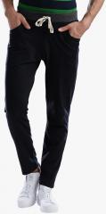 Hubberholme Navy Blue Solid Track Pants men