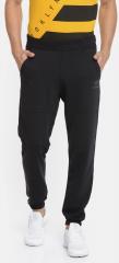 Hummel Black Solid Track Pants men