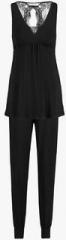 Hunkemoller Black Solid Pyjama Set women