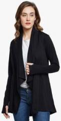 Hypernation Black Solid Shrug women