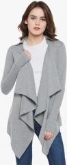 Hypernation Grey Solid Shrug women