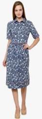 I Know Grey Printed Shift Dress women