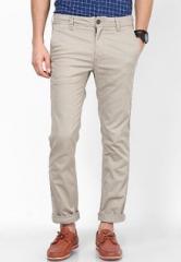 Identiti Beige Casual Trouser men