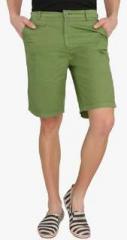 Imagica Green Solid Shorts men