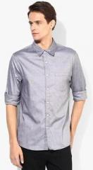 Incult Grey Slim Fit Casual Shirt men