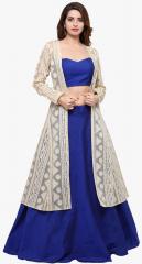 Inddus Cream Self Design Ethnic Jacket women