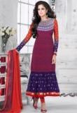 Inddus Multi Embroidered Dress Material Women