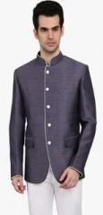 Indian Attire Purple Solid Bandgala men