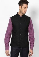 Indian Terrain Black Ethnic Jacket men