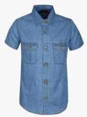 Indian Terrain Blue Casual Shirt boys