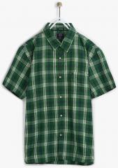 Indian Terrain Green Regular Fit Casual Shirt boys