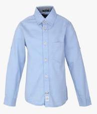 Indian Terrain Light Blue Casual Shirt boys