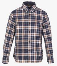 Indian Terrain Navy Blue Casual Shirt boys