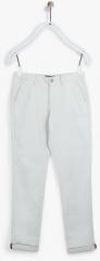 Indian Terrain Off White Regular Fit Trouser boys