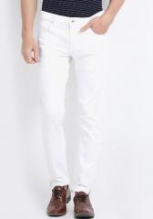 Indian Terrain White Low Rise Slim Fit Jeans men