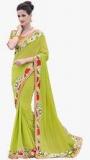 Indian Women By Bahubali Green Embellished Saree women