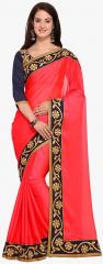 Indian Women Pink Embellished Saree women