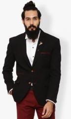 Invern By Monteil Black Solid Blazer men