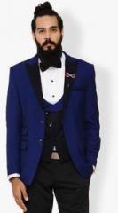 Invern By Monteil Blue Solid Blazer men