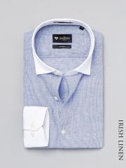 Invictus Blue Self Pattern Formal Shirt men