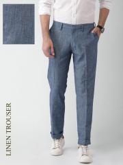 Invictus Blue Solid Slim Fit Chinos men